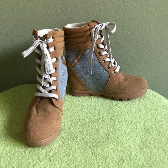 Serra Shoes Serra Womens Suede Wedge Ankle Boots Poshmark